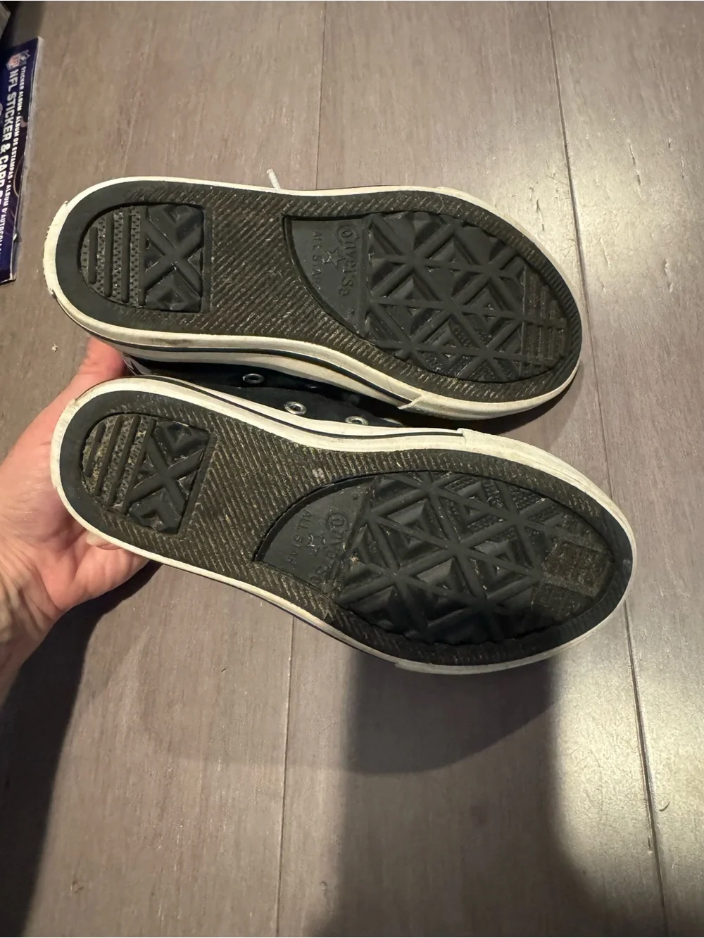 Converse Black Sneakers with Camo Lining